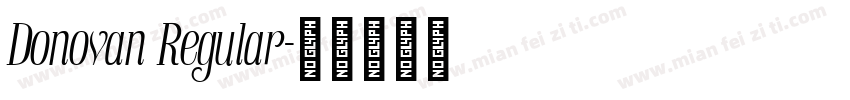 Donovan Regular字体转换
